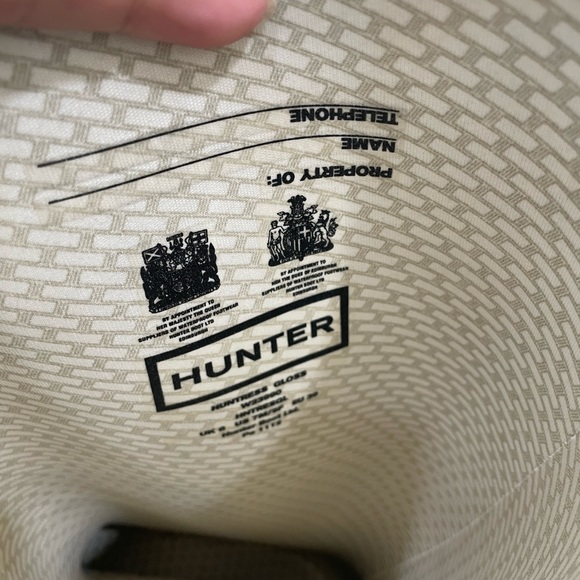 Hunter Tall Grey Rain Boots Wm 7 - Picture 2 of 7